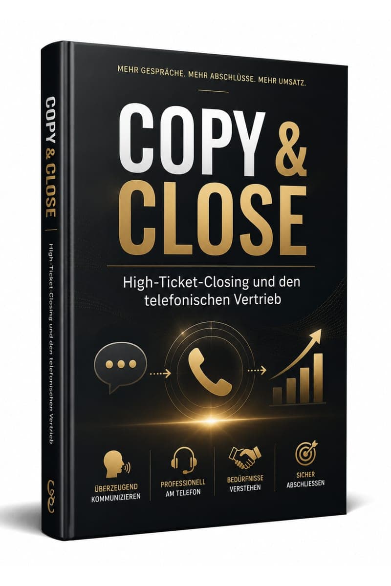 Copy und Close kaufen: Was Selbstständige aus einem Closer-Ratgeber für eigene Preisgespräche mitnehmen